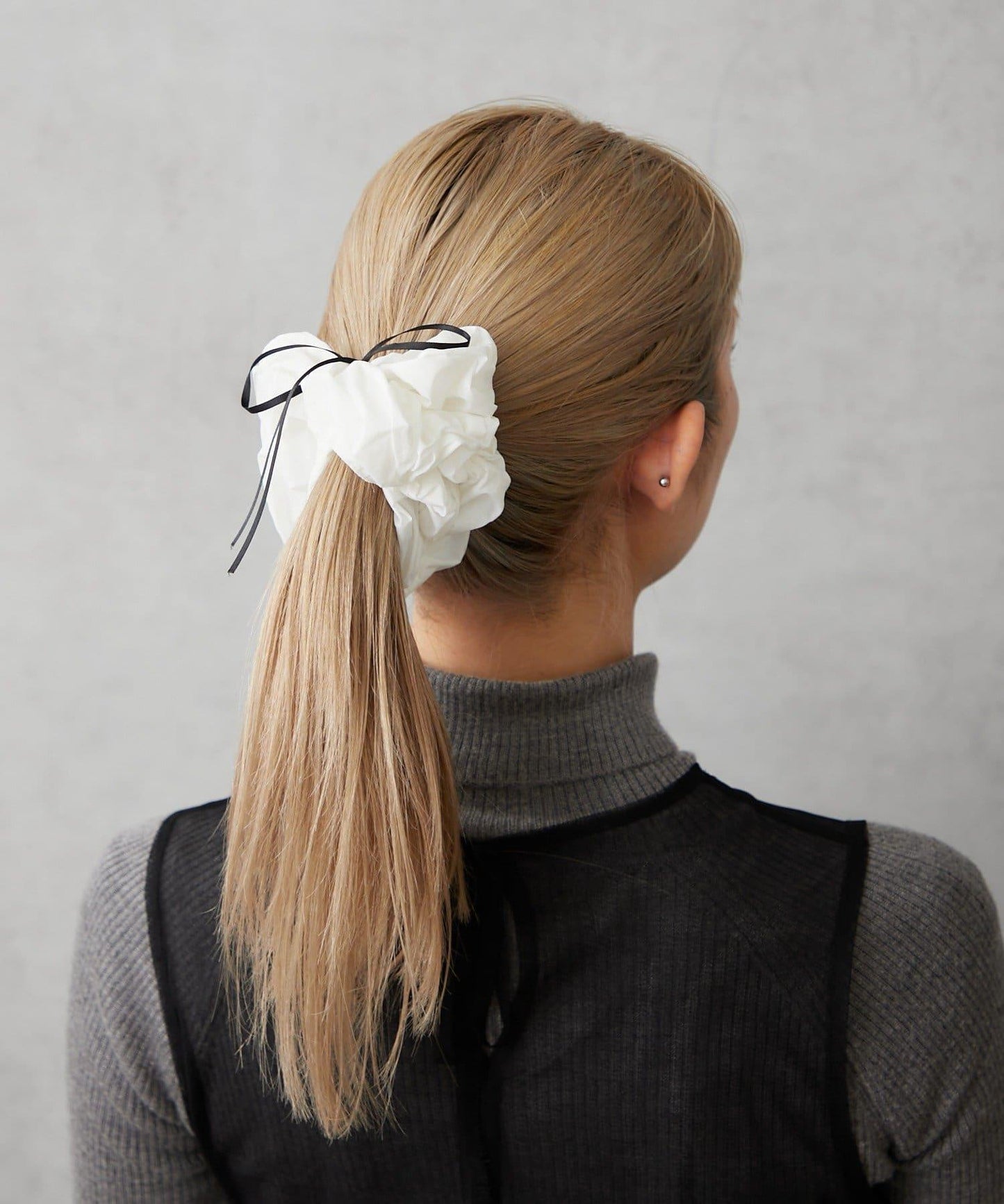 帶蝴蝶結大號髮圈