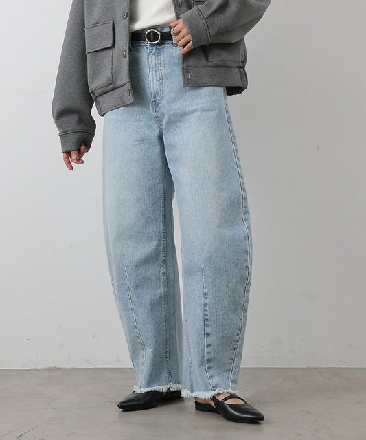 【復刻】弧形牛仔褲