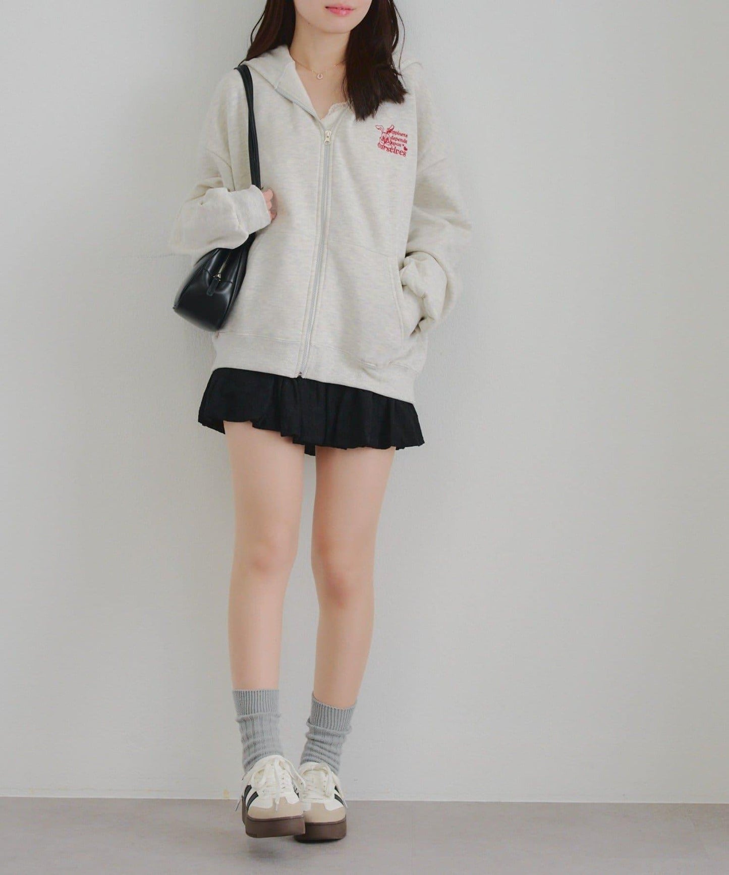 兔子拉鍊連帽衛衣