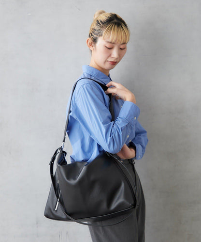 仿皮六口袋兩用單肩包