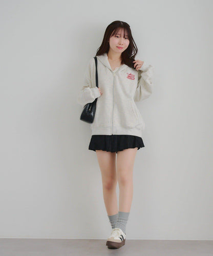 兔子拉鍊連帽衛衣