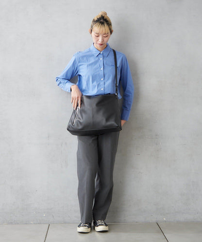 仿皮六口袋兩用單肩包