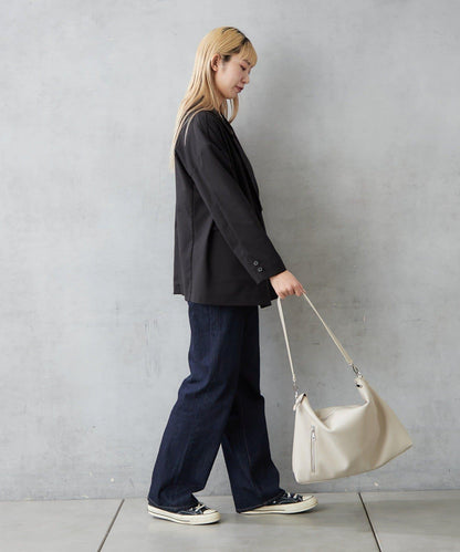 仿皮六口袋兩用單肩包