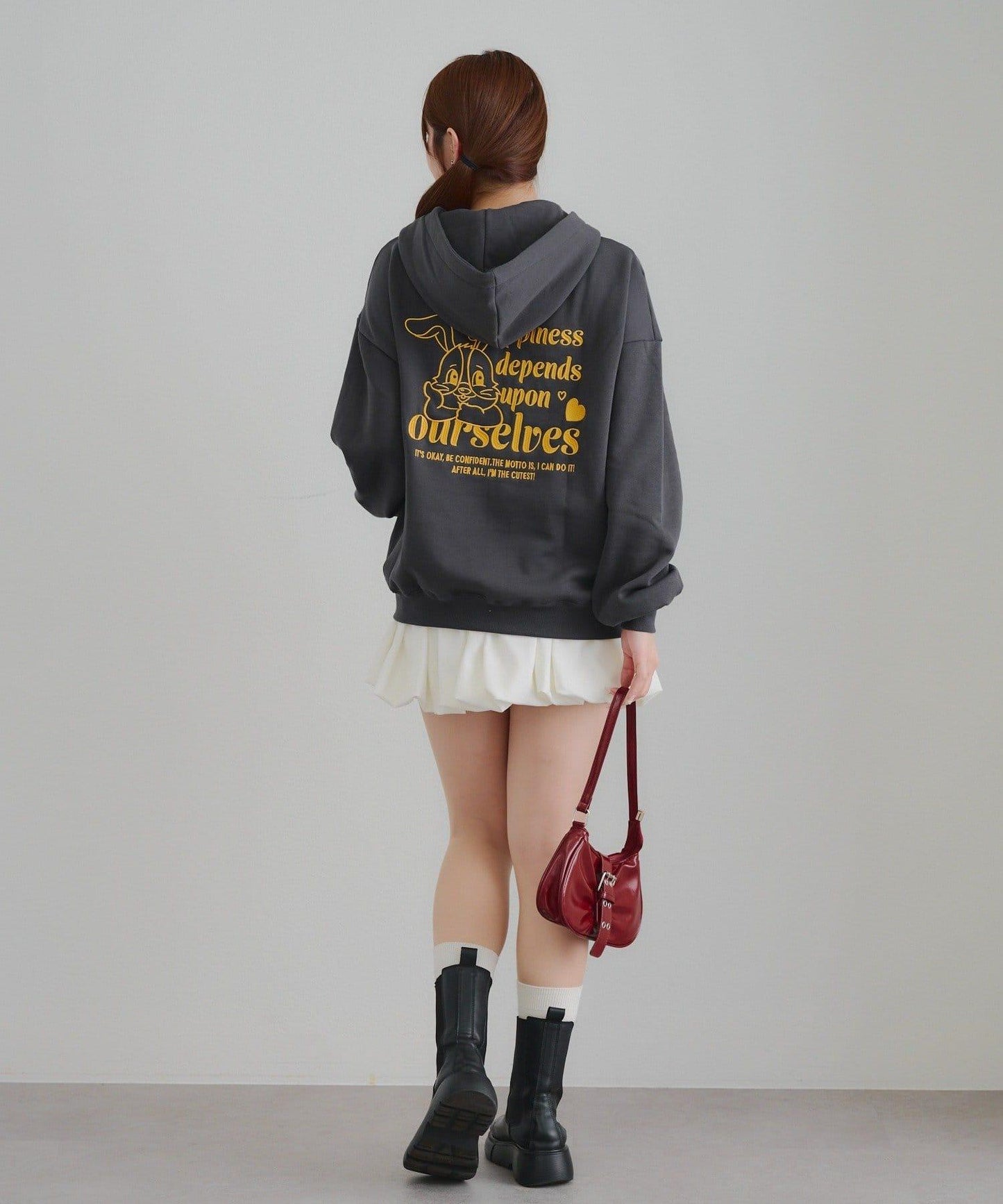 兔子拉鍊連帽衛衣