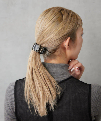 鑲釘橫款髮夾