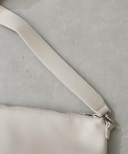 仿皮六口袋兩用單肩包