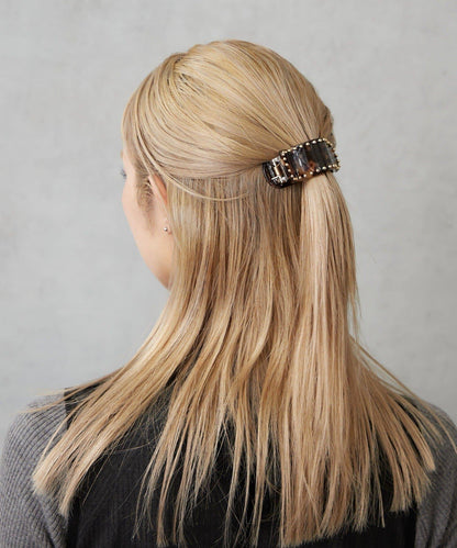 鑲釘橫款髮夾
