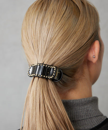 鑲釘橫款髮夾