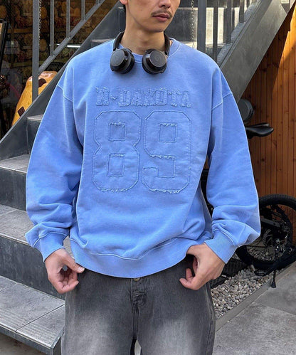 流蘇毛氈拼接衛衣