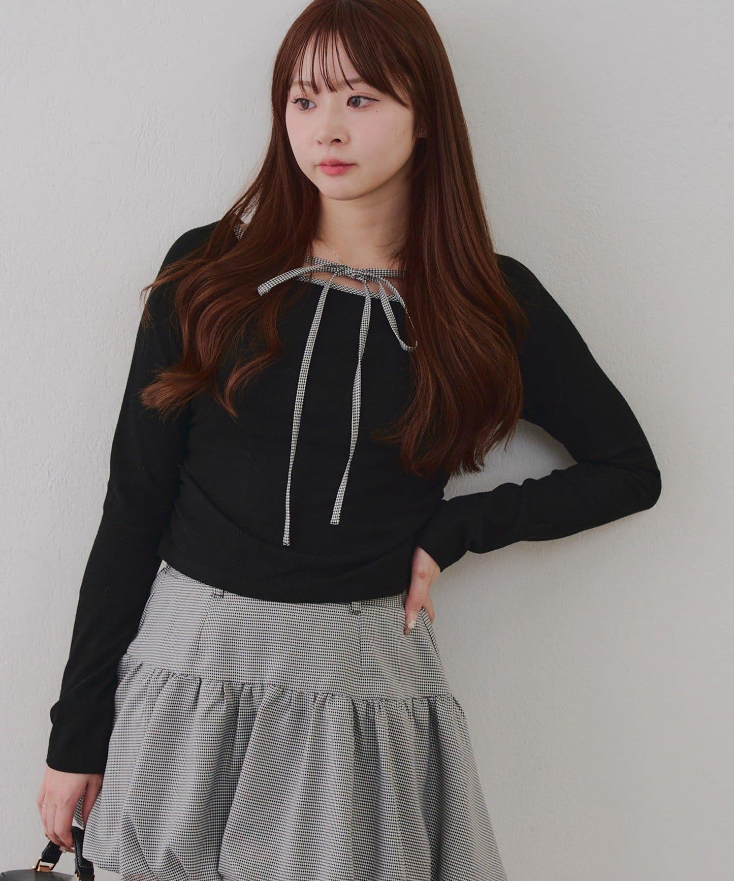 【2026春夏】多穿法上衣+泡泡迷你裙套裝