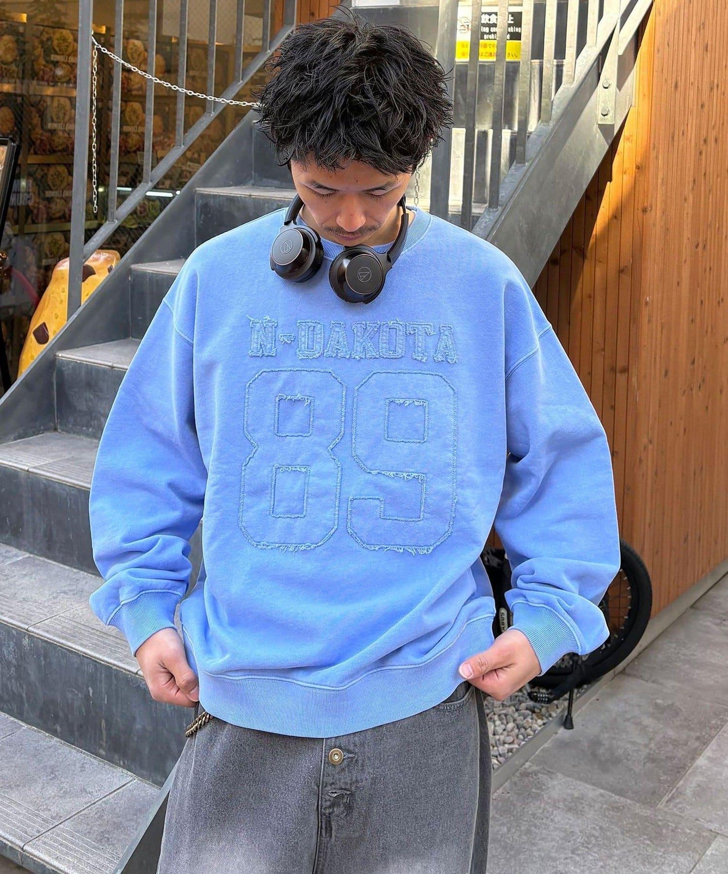 流蘇毛氈拼接衛衣