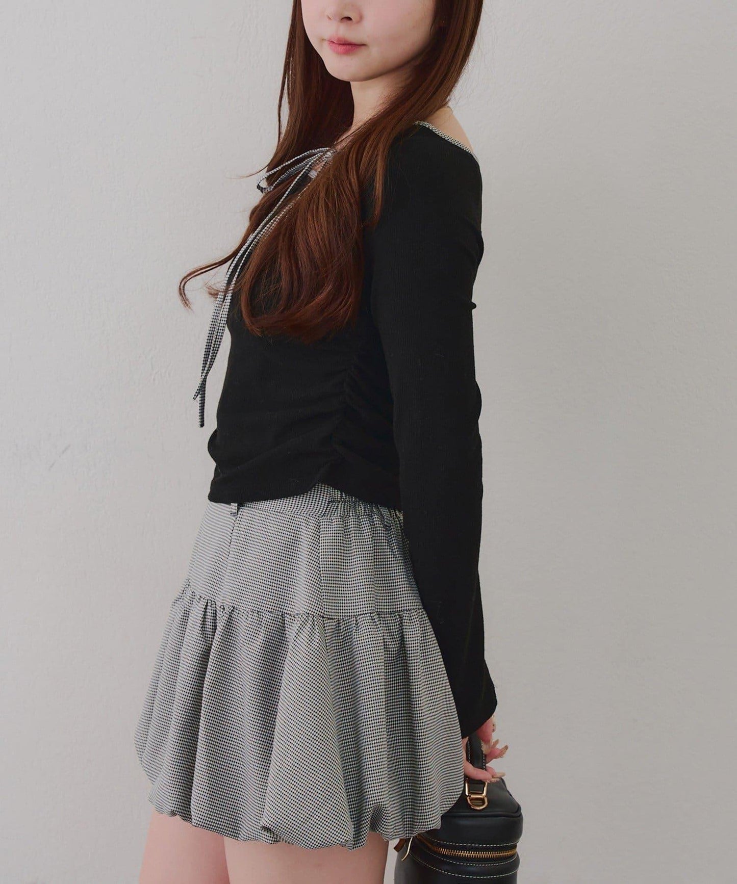 【2026春夏】多穿法上衣+泡泡迷你裙套裝