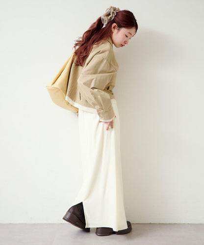 透視天鵝絨喇叭裙