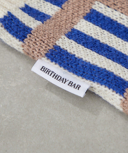 針織格紋寬版手提包