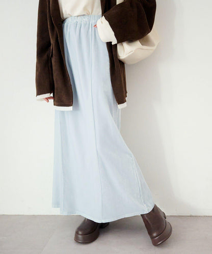 透視天鵝絨喇叭裙