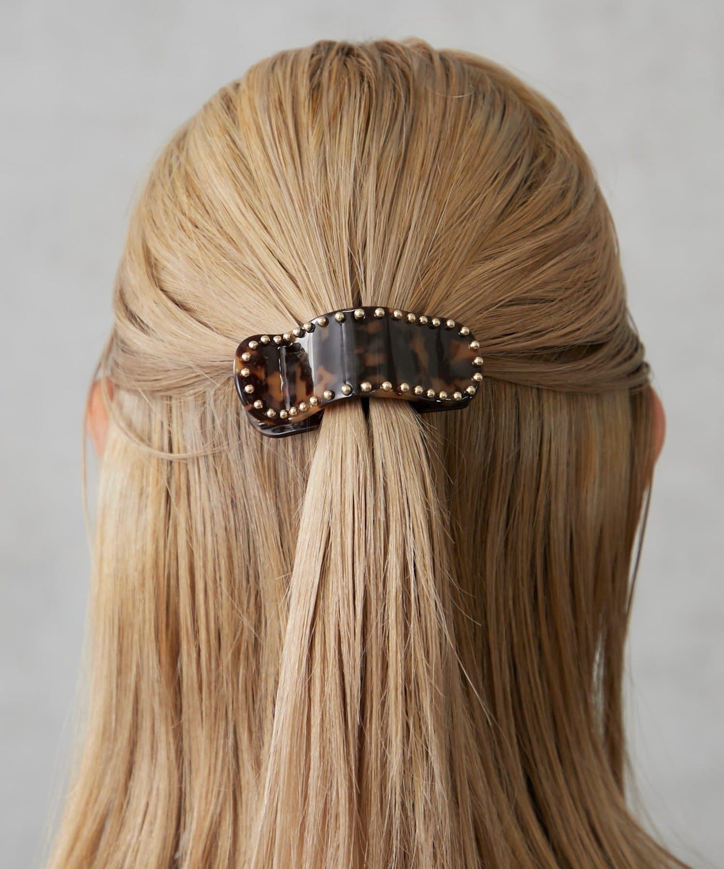 鑲釘橫款髮夾