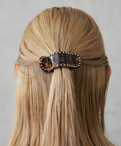 鑲釘橫款髮夾