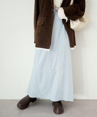 透視天鵝絨喇叭裙