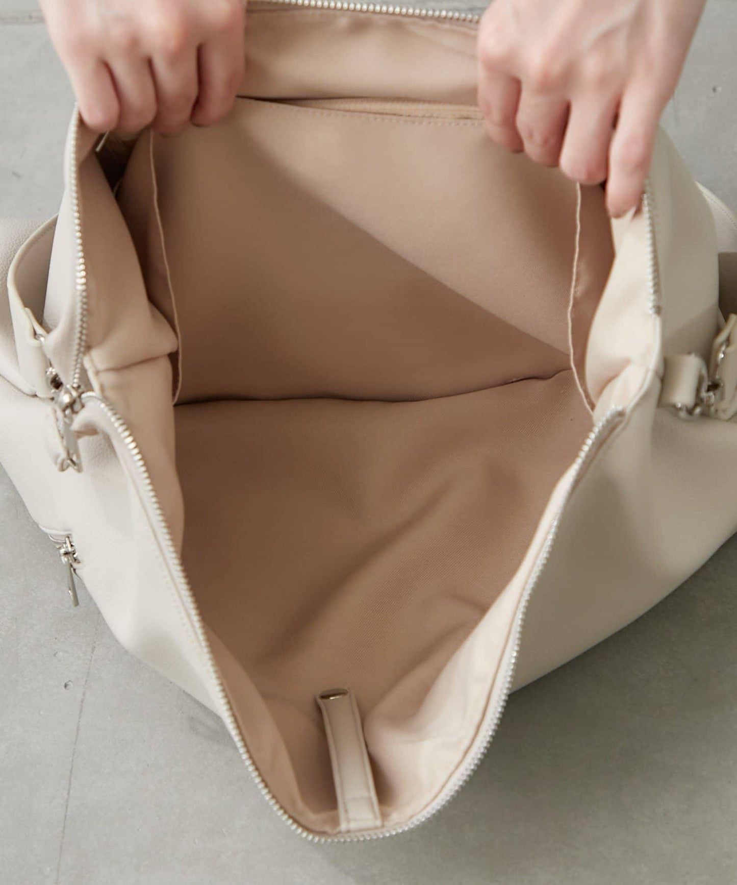 仿皮六口袋兩用單肩包