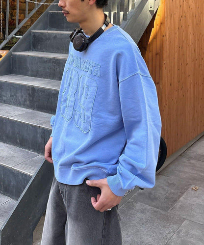 流蘇毛氈拼接衛衣