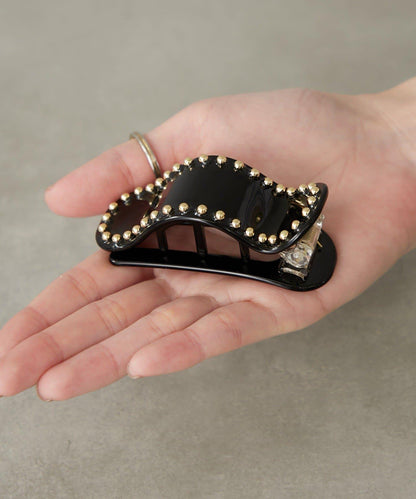 鑲釘橫款髮夾