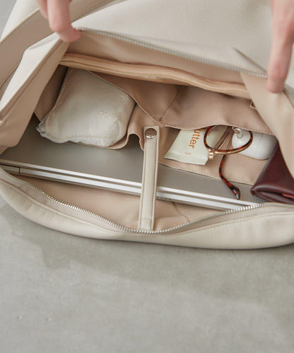 仿皮六口袋兩用單肩包