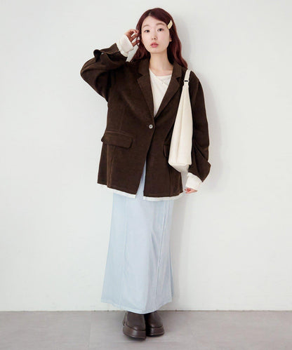 透視天鵝絨喇叭裙