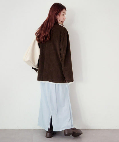 透視天鵝絨喇叭裙