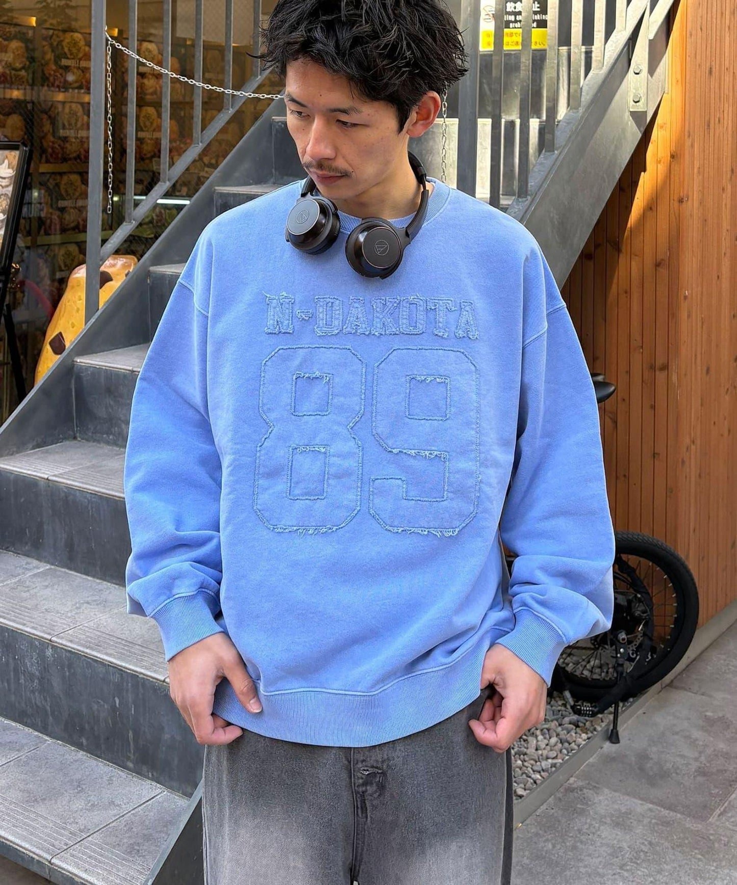 流蘇毛氈拼接衛衣