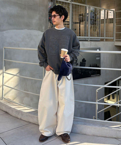 流蘇毛氈拼接衛衣