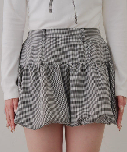 【2026春夏】多穿法上衣+泡泡迷你裙套裝