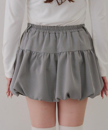 【2026春夏】多穿法上衣+泡泡迷你裙套裝