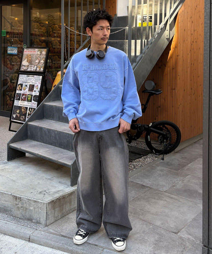 流蘇毛氈拼接衛衣