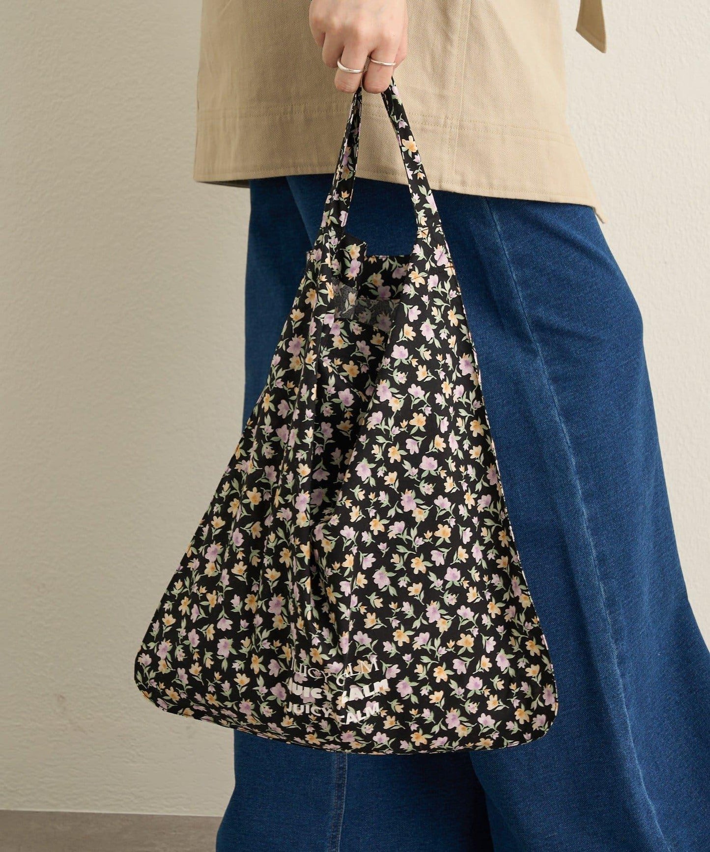 花卉圖案托特包