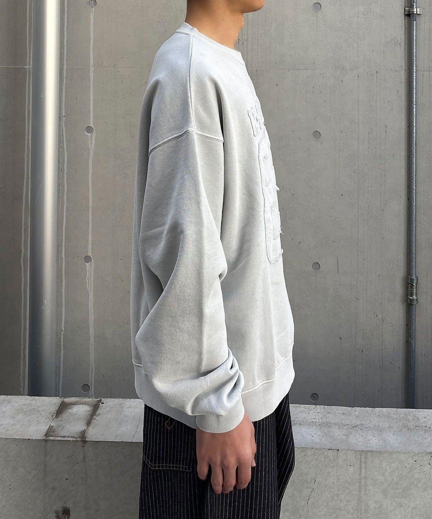 流蘇毛氈拼接衛衣