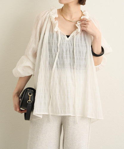 一字肩襯衫