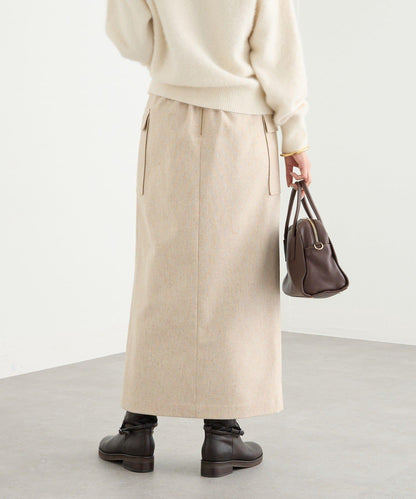 【優雅穿搭】環保斜紋呢口袋半身裙