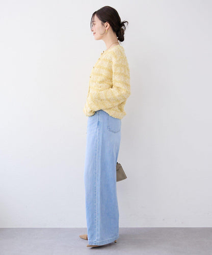 【優雅感】粗花呢短款開衫