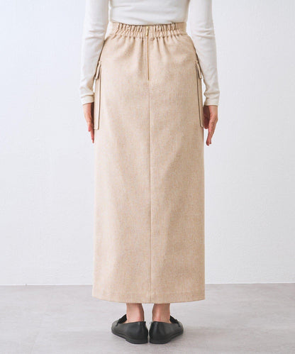 【優雅穿搭】環保斜紋呢口袋半身裙