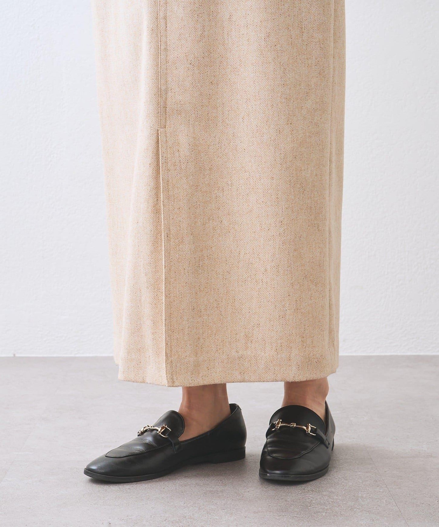 【優雅穿搭】環保斜紋呢口袋半身裙