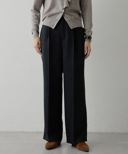 【THE PAUSE】斜紋褶皺長褲