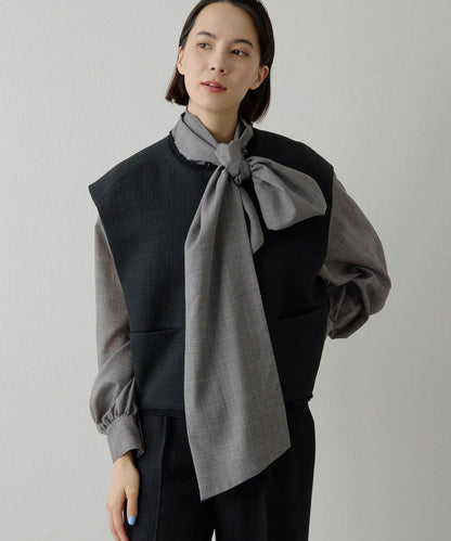 【THE PAUSE】花呢短款馬甲