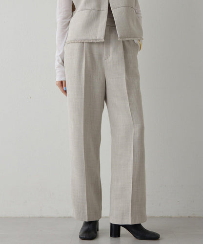 【THE PAUSE】斜紋褶皺長褲