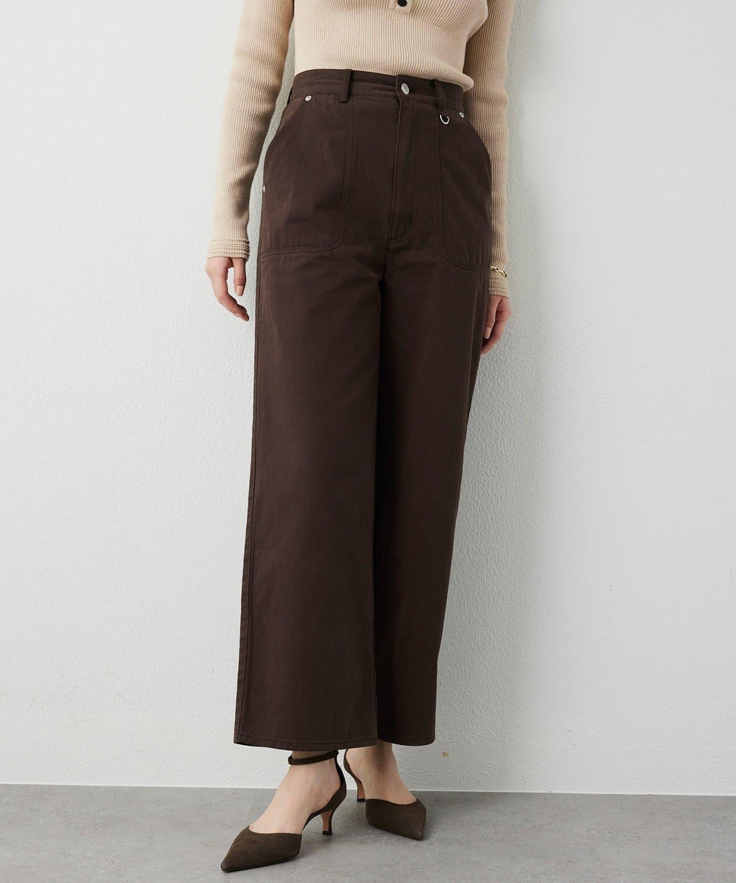 【THE PAUSE】棉斜紋工裝褲