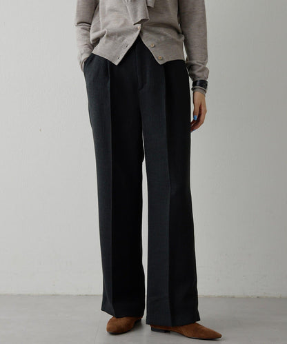 【THE PAUSE】斜紋褶皺長褲