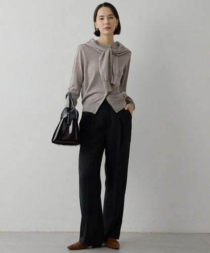 【THE PAUSE】斜紋褶皺長褲