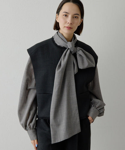 【THE PAUSE】花呢短款馬甲