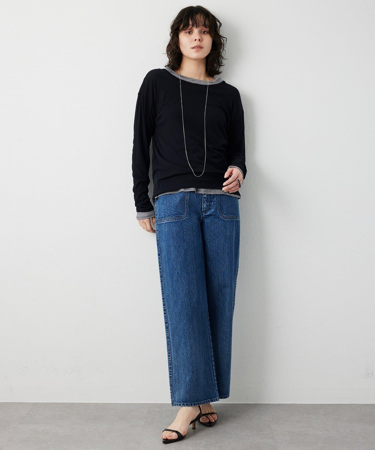 【THE PAUSE】牛仔工裝褲