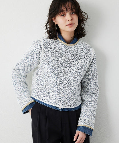 【THE PAUSE】植物花卉蕾絲襯衫