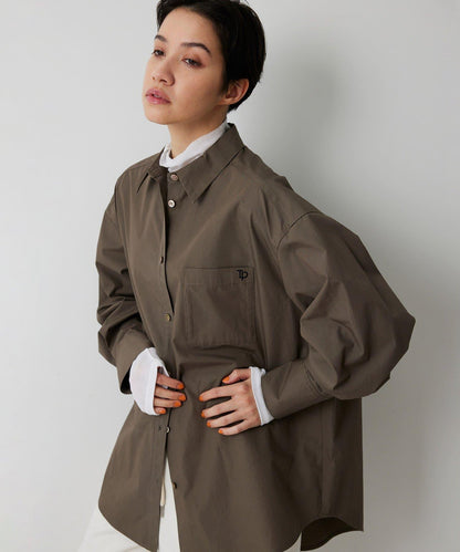 【THE PAUSE】口袋刺繡襯衫